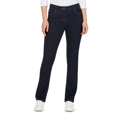 The Collection Petite Dark blue straight leg jeans